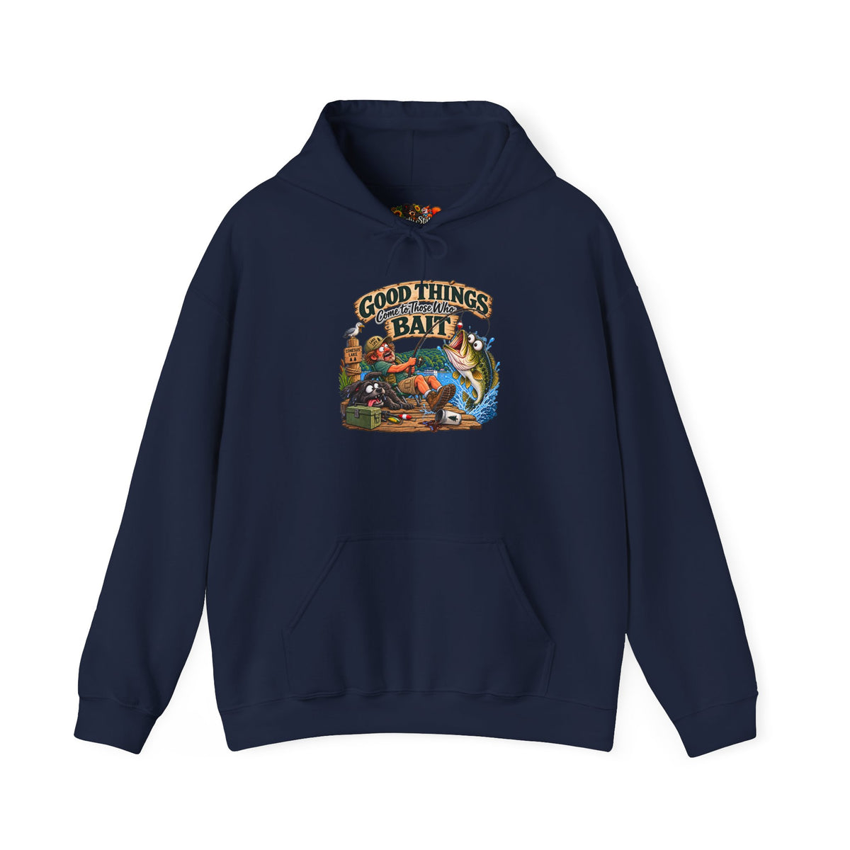 "Good Things Come to Those Who Bait" Vintage Angler Sweatshirt