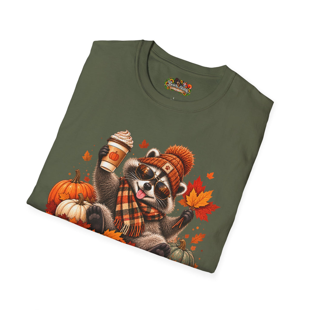 'Tis the Season Raccoon Fall Graphic Tee