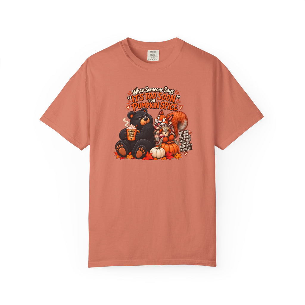 Pumpkin Spice Bears T-Shirt - Funny Fall Squirrel & Bear Autumn Graphic Tee