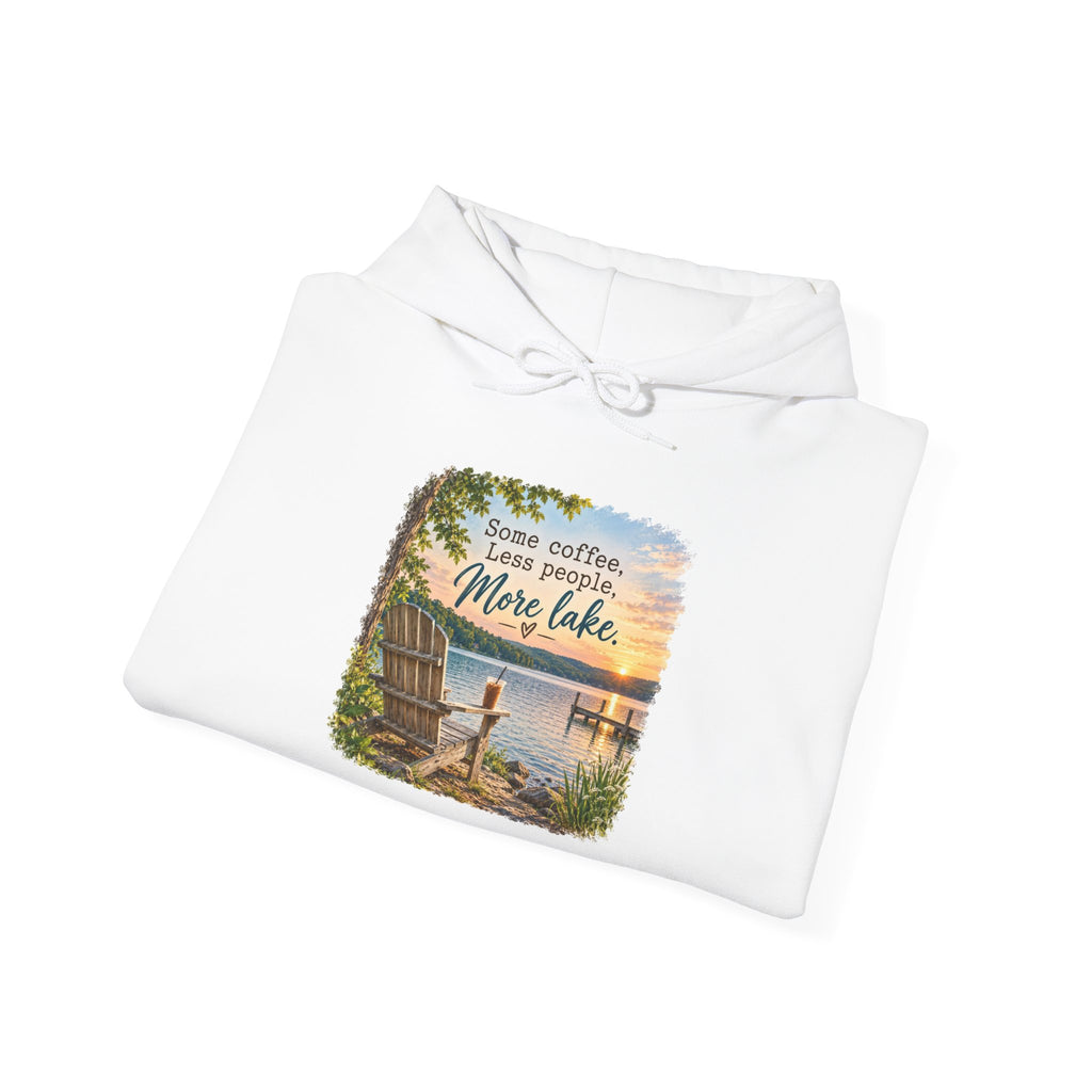 Lake Life Hoodie – 'Some Coffee, Less People, More Lake' Hoodie