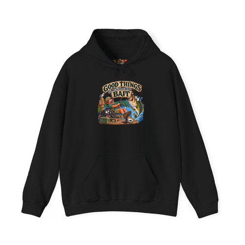 "Good Things Come to Those Who Bait" Vintage Angler Sweatshirt