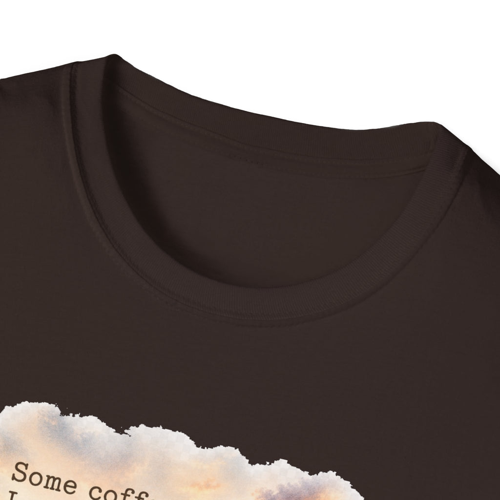 Beach Chair Tee - "Some coffee, Less People, More Magic" Relaxed Coastal T-Shirt