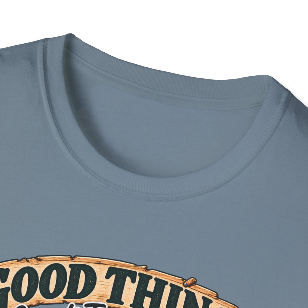Fishing T-Shirt — "Good Things Come to Those Who Bait" Vintage Angler Tee